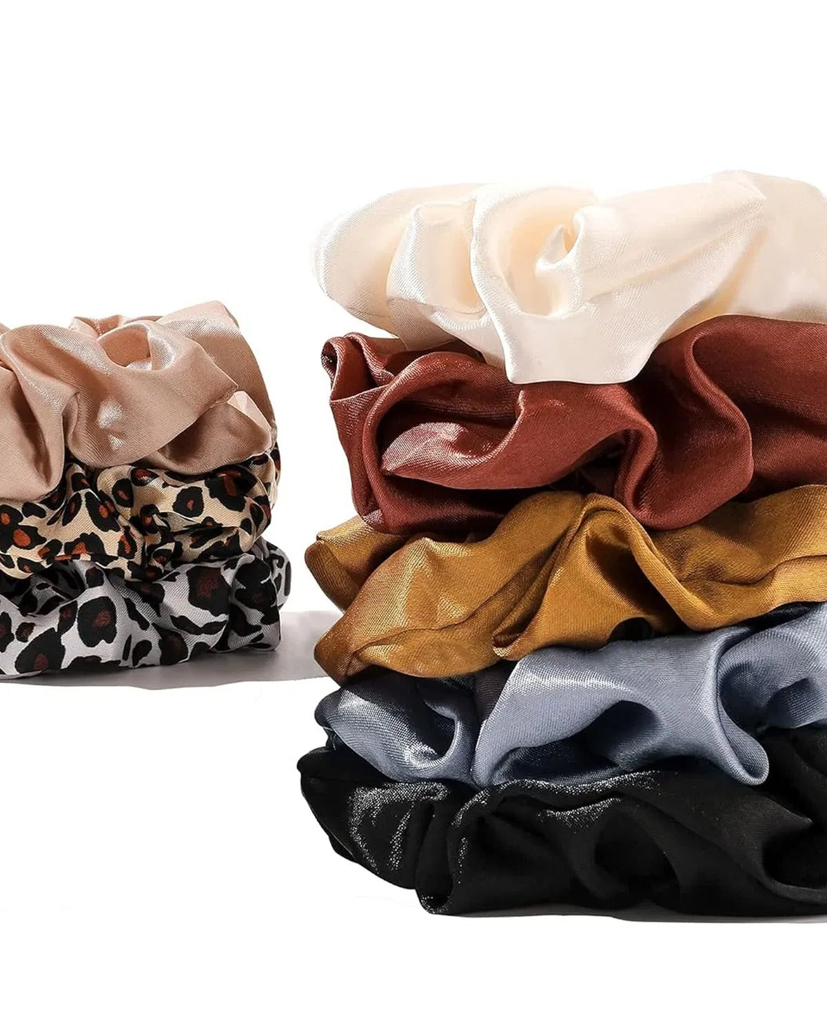 Noctelle Silk Scrunchies, Set of Three
